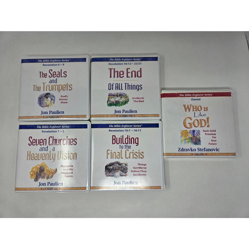 AMBASSADOR GROUP BIBLE EXPLORER SERIES LOT OF 6 AUDIO CD JON PAULIEN CHRISTIAN